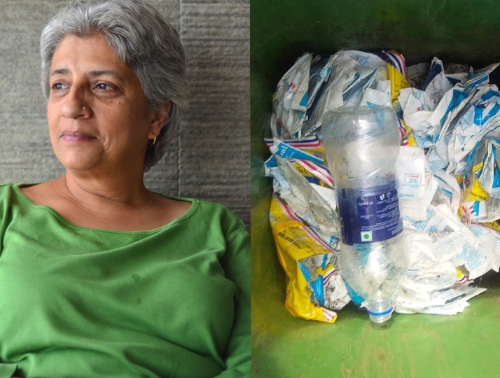 Plastic Milk packets discarded thoughtlessly. This entrepreneur is making use of them