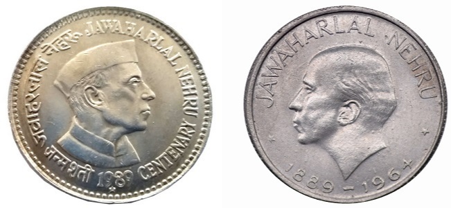 The first commemorative coin was issued to honour India’s first Prime Minister Jawaharlal Nehru in the year 1964