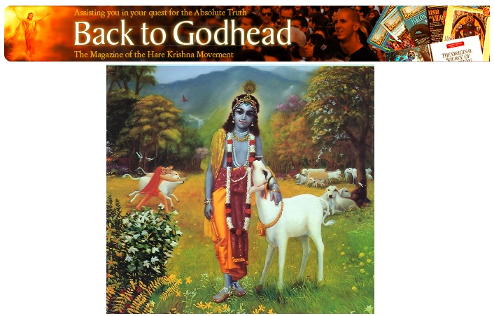 Swamy Prabhupada in 1944, started an English magazine called “Back to Godhead”