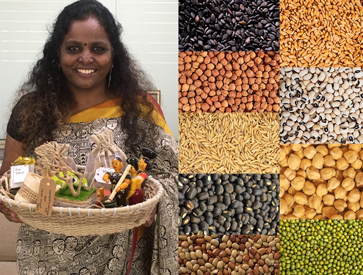 Growing Navadhanya (Nine grains) that implements crop rotation process whose advantages to the farmers and soil are bountiful