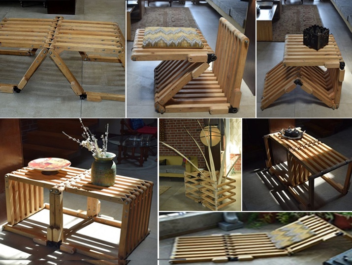 14 types of furniture in ONE. Noida student's furniture designs are stunning