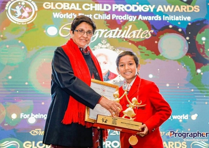 It is a great honor for me to be the recipient of the Global Child Prodigy Award