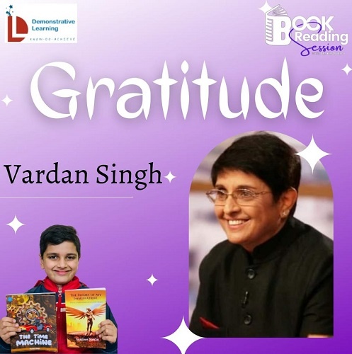 In Dr. Kiran Bedi's 75th Live Book Reading and Interaction With Children, a little boy bubbling with energy appeared as a guest