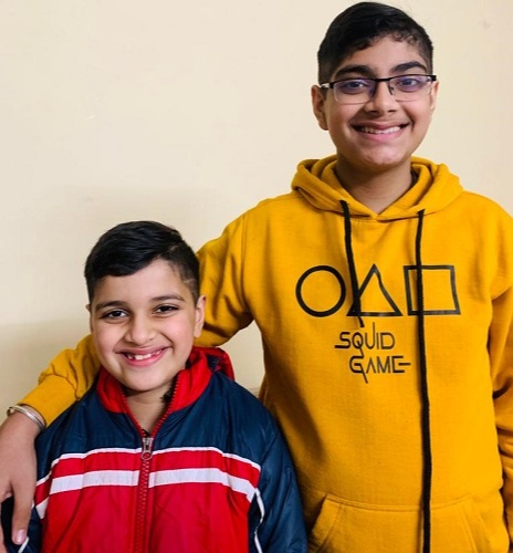 Vardan and his 14-year-old brother Venayak, who is also a child prodigy