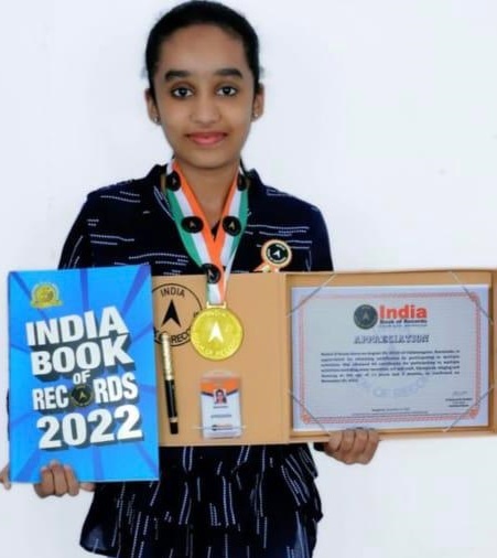 Nishel D'Souza found place in India Book of Records in the year 2021 for her exceptional achievements